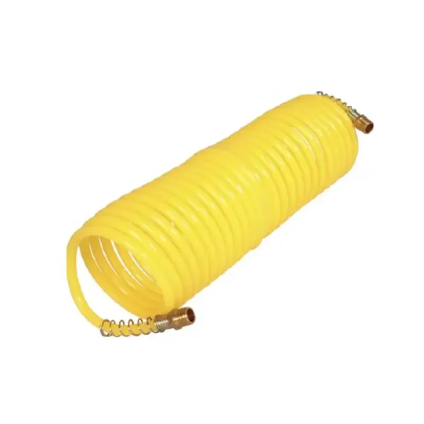 Manguera Tipo Resorte 15 M X 1/4' Toolcraft Para Compresor (TC2027)
