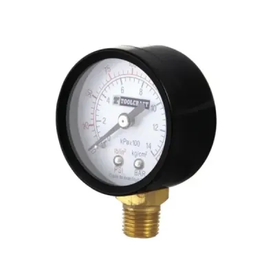 Manómetro Para Compresor Y Tanques Toolcraft De 0 A 100 Psi