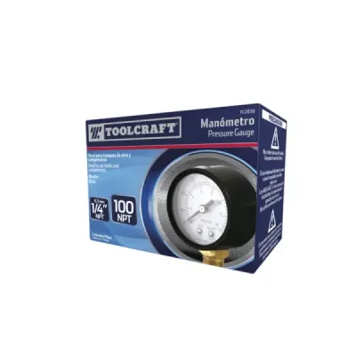 Manómetro Para Compresor Y Tanques Toolcraft De 0 A 100 Psi