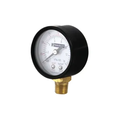 Manómetro Para Compresor Y Tanques Toolcraft De 0 A 200 Psi
