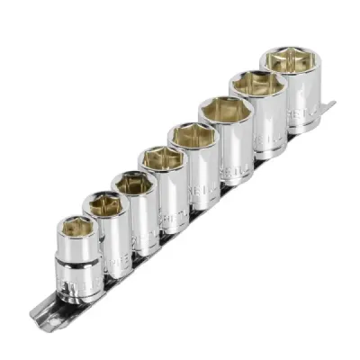 Juego De 8 Copas Desde 13 Mm Hasta 24 Mm, Cuadrante 1/2" Pretul