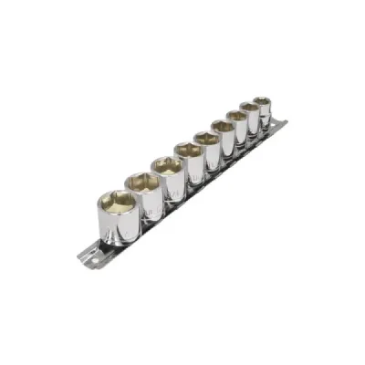 Juego De 9 Copas Desde 3/8" Hasta 7/8", Cuadrante 3/8" Pretul