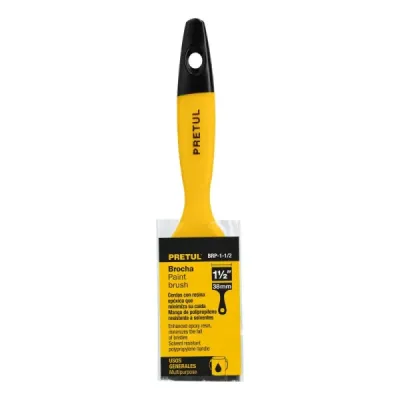 Brocha De 1.1/2" Con Mango De Plástico, Usos Generales Pretul
