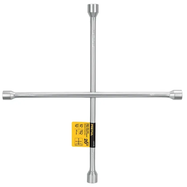 Cruceta Galvanizada, Copas De 17 Mm, 3/4", 13/16" Y 7/8" Pretul (LLCR-20P - 21802)