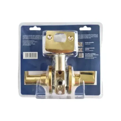 Cerradura Manija Para Baño Latón Brillante Oxford Toolcraft