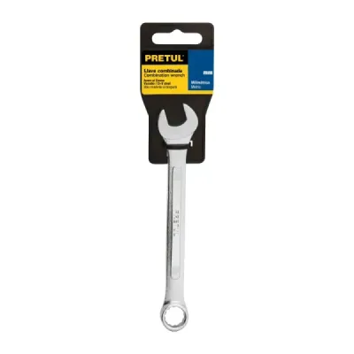 Llave Mixta De 10 Mm En Acero Cromo Vanadio, Largo 140 Mm Pretul