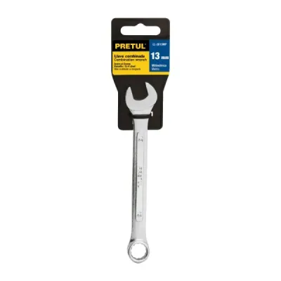 Llave Mixta De 13 Mm En Acero Cromo Vanadio, Largo 170 Mm Pretul