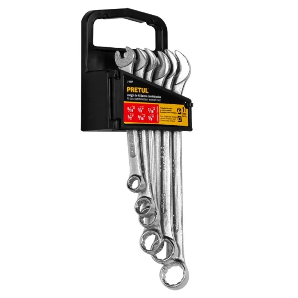 Juego De 6 Llaves Mixtas 5/16" Hasta 5/8", Incluye Estuche Pretul (J-206P - 22016)