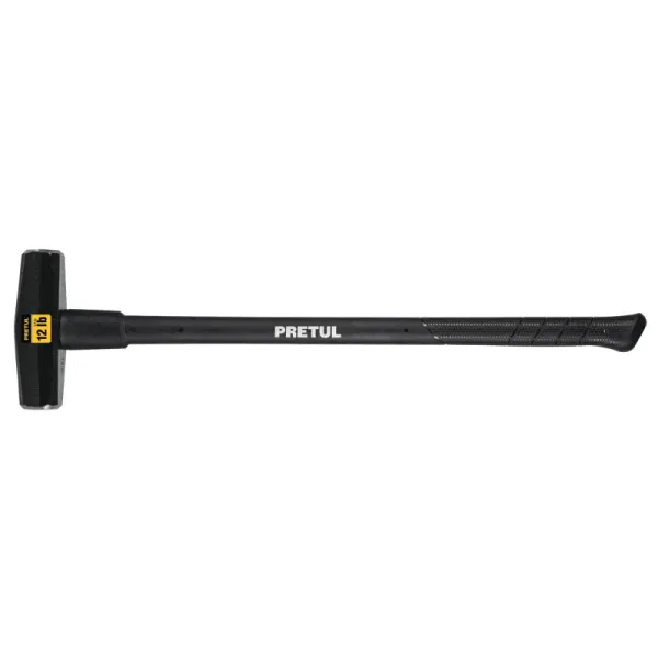 Maceta Tipo Nevada De 12 Lb Con Mango Fibra De Vidrio De 36" Pretul (MD-12MP - 22207)