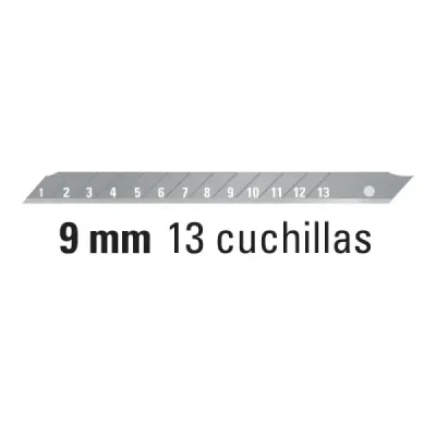Bisturí Uso Hogar Para Cuchillas De 9 Mm, Incluye Navajas Pretul