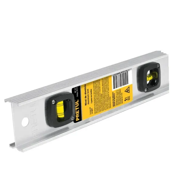 Nivel De Aluminio De 30 Cm, Medición De 0° Y 90° Pretul (NP-12P - 22454)