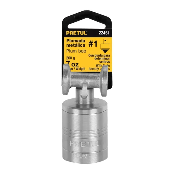 Plomada Metálica No.1, 7 Oz (200 G) Con Punta Para Centros Pretul (PLOM-1Z - 22461)