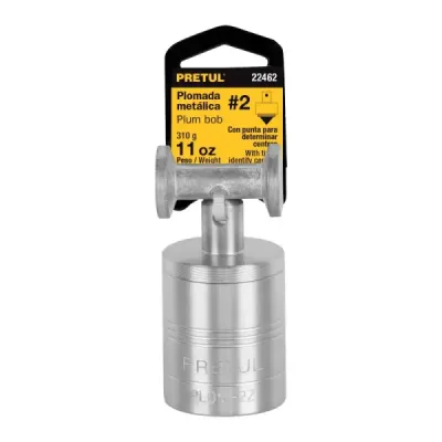 Plomada Metálica No.2, 11 Oz (310 G) Con Punta Para Centros Pretul