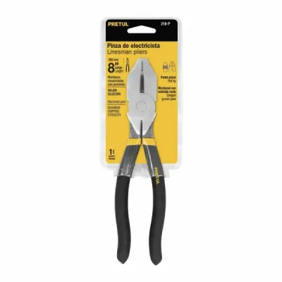 Alicate De Electricista De 8' Pesado, Mango De Pvc Pretul