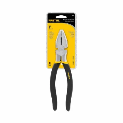 Alicate De Electricista De 8" Ligero, Mango De Pvc Pretul
