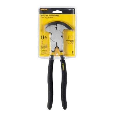 Alicate Hacendado O Diablo De 11", Mango Cubierto De Pvc Pretul