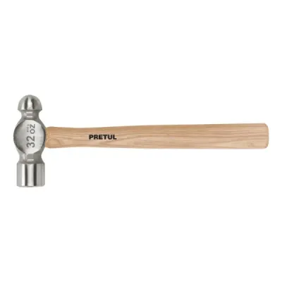 Martillo Pulido De 32 Oz Con Mango De Madera, De Bola Pretul