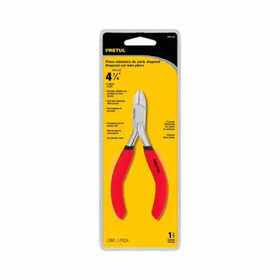 Alicate Corta Frío De 4", Mango De Vinil Pretul