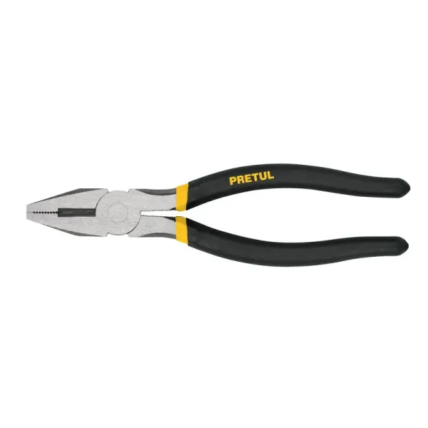 Alicate De 8" Electricista Ligero Punta Plana Y Mango Pvc Pretul (PEL-8PG - 22708)