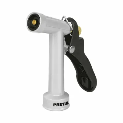 Pistola Metálica De 2 Funciones Para Manguera, Largo 10 Cm Pretul