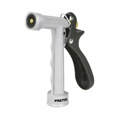 Pistola Metálica De 2 Funciones Para Manguera, Largo 13 Cm Pretul