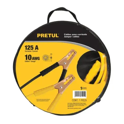 Cable Arranque Pasa Corriente 125a 10awg Pretul Largo 2m