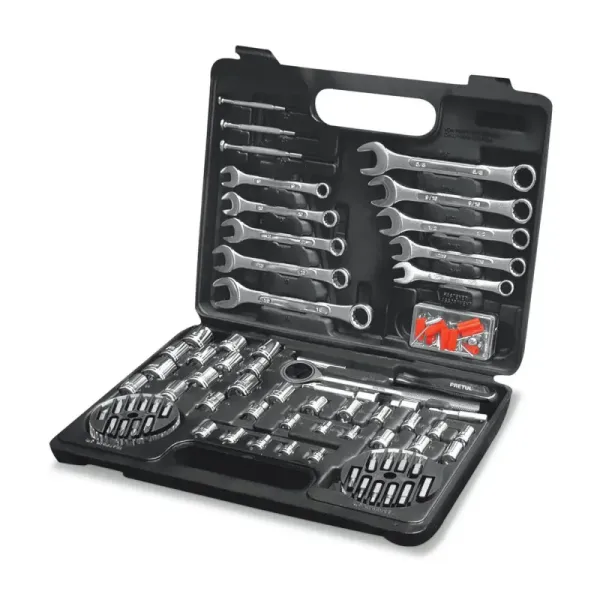 Juego De Herramientas Con 71 Piezas, Cuadrante 1/4" Y 3/8" Pretul (SET-100 - 22980)