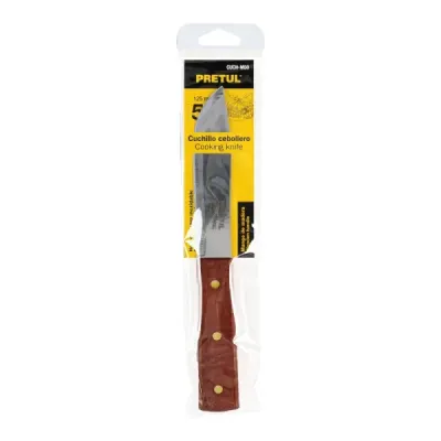 Cuchillo De Cocina De 5" (13 Cm) Cebollero, Mango De Madera Pretul