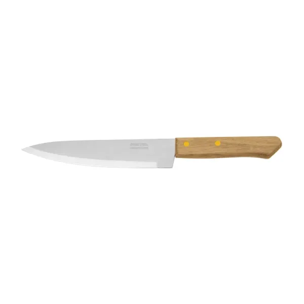 Cuchillo De Cocina De 7" (18 Cm) Tipo Chef, Mango De Madera Pretul (CUCH-M71 - 23081)