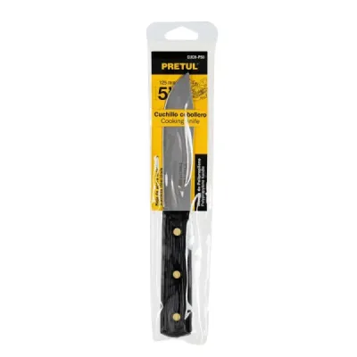 Cuchillo De Cocina De 5" (13 Cm) Cebollero, Mango Plástico Pretul
