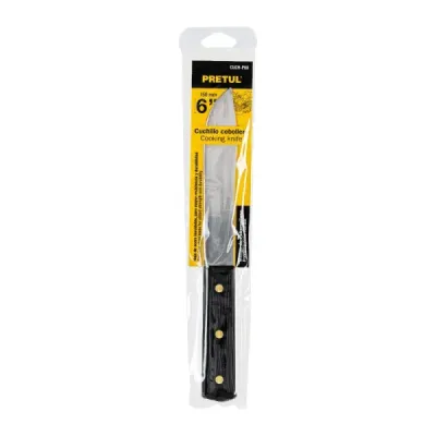 Cuchillo De Cocina De 6" (15 Cm) Cebollero, Mango Plástico Pretul