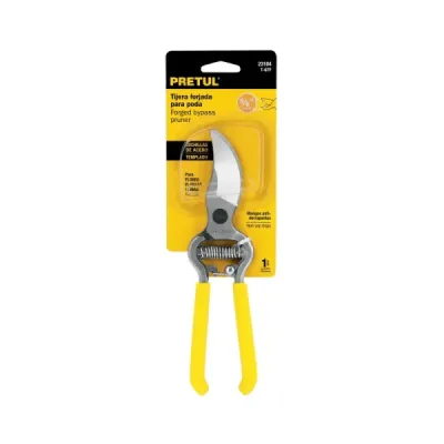 Tijera Para Poda De 20 Cm Con Cuchilla En Acero Inoxidable Pretul