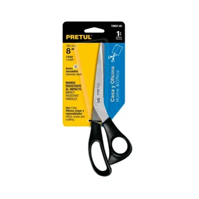 Tijeras De 20 Cm En Acero Inoxidable Para Hogar Y Oficina Pretul