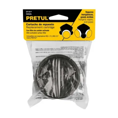 Filtro De Vapor Inorgánico Para Mascara Pretul Res-1-p-2-p