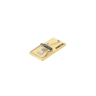 2 Trampas Para Ratones En Madera De 10 Cm, Uso Profesional Pretul