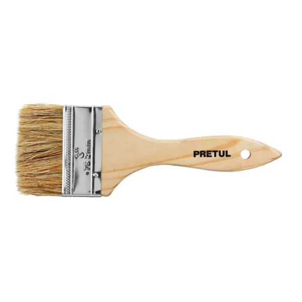 Brocha De 3" Con Mango De Madera, Usos Generales Pretul (BRE-3 - 24475)
