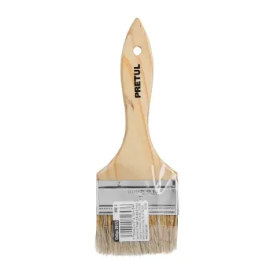 Brocha De 3" Con Mango De Madera, Usos Generales Pretul