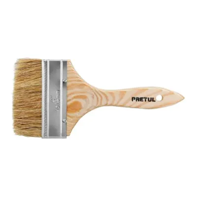 Brocha De 4" Con Mango De Madera, Usos Generales Pretul