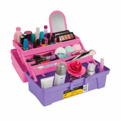 Caja De Esmaltes O Maquillaje De 36 Cm, 20 Compartimientos Pretul