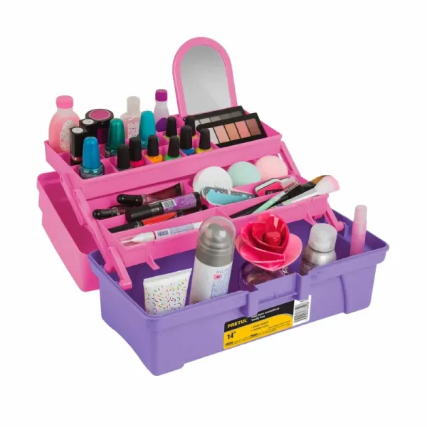 Caja De Esmaltes O Maquillaje De 36 Cm, 20 Compartimientos Pretul (CCO-14RP - 25052)