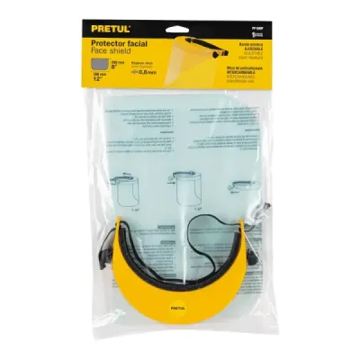 Careta Facial Protectora Abatible Con Mica En Policarbonato Pretul