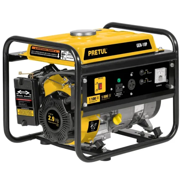 Generador Eléctrico Portátil De 6 Litros, 1.1 Kw, 2.9 Hp Pretul (GEN-10P - 26033)