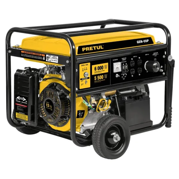 Generador Eléctrico A Gasolina Portátil 13 Hp, 120 V - 240 V Pretul (GEN-55P - 26035)