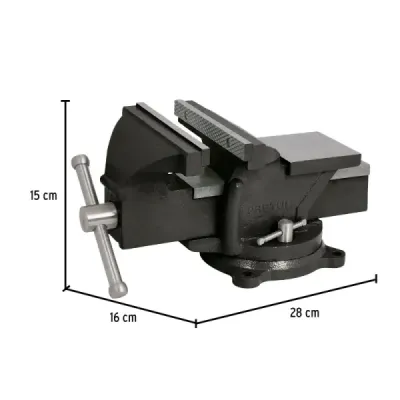 Prensa De Banco 5" Giratoria 360°, Apertura 5" (13 Cm) Pretul