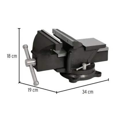 Prensa De Banco 6" Giratoria 360°, Apertura 5.1/2" (14 Cm) Pretul