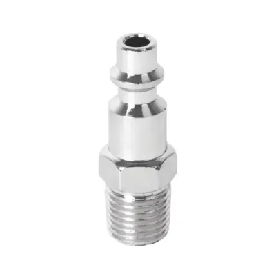 Conector Rápido Cromado De 1/4 Npt Para Compresor, Macho Pretul