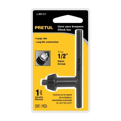 Llave Para Mandril De 1/2", Fabricada En Acero Pretul