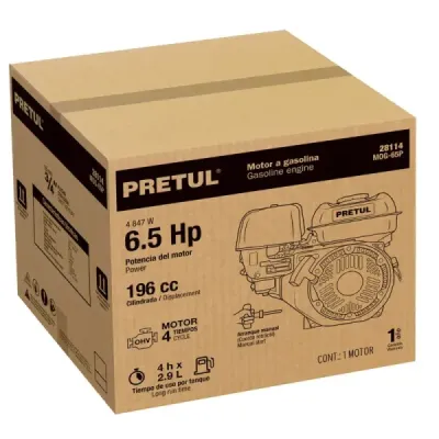 Motor A Gasolina 6.1/2 Hp, 196 Cc, Torque 12 Nm, 3600 Rpm Pretul