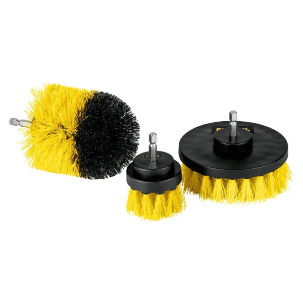 Set 3 Cepillos Limpieza Baño Multiusos Pretul Para Taladro (JCE-3P - 28152)