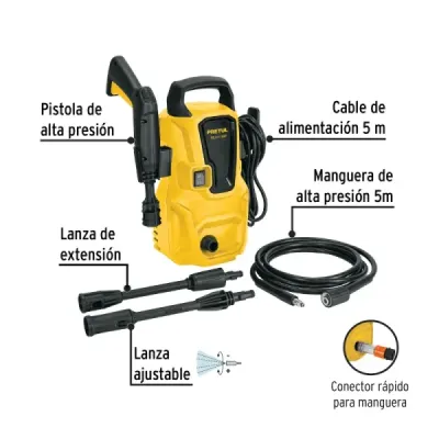 Hidrolavadora Eléctrica 1.6 Hp 1350 Psi Pretul 120 V 288 L/h
